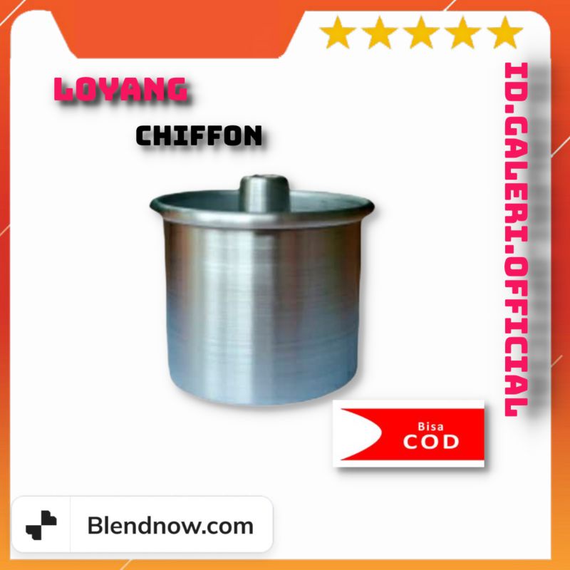 Loyang Chiffon Lurus/Loyang Chiffon Mini ukuran 10cm