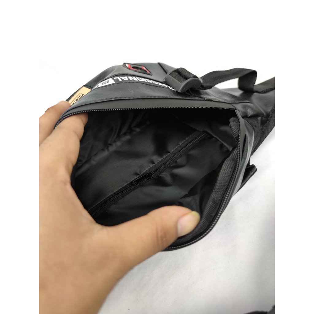 Tas PriaWaistbag Waterproof Bahan Kulit PU Leather Original Polo Amstar 100% Real Picture Tas Pinggang Tas Selempang Bahu