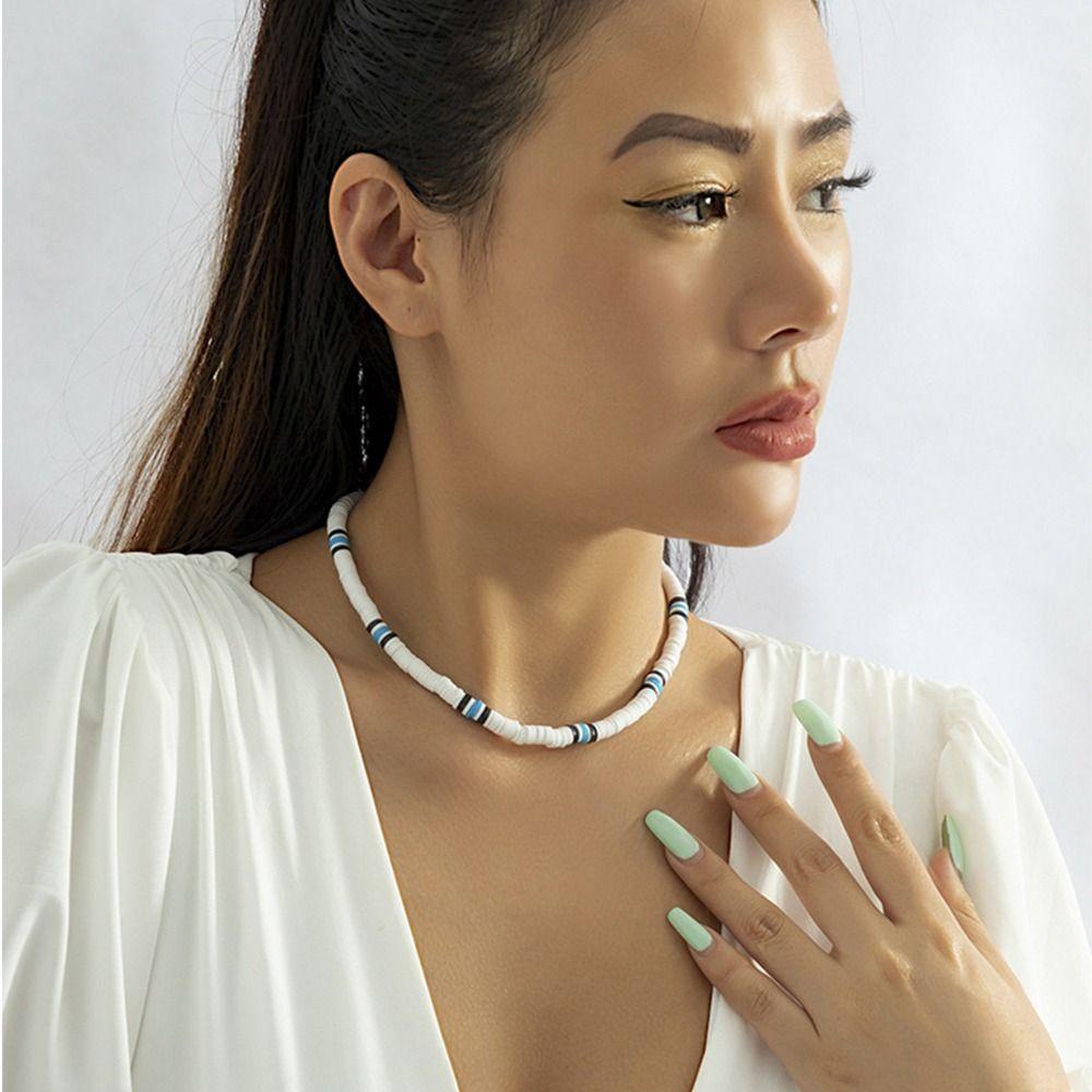 Mxbeauty Wanita Kalung Indah Retro Sederhana Klavikula Rantai Bohemia Niche Desain Gaya Etnik Handmade Pria Necklace