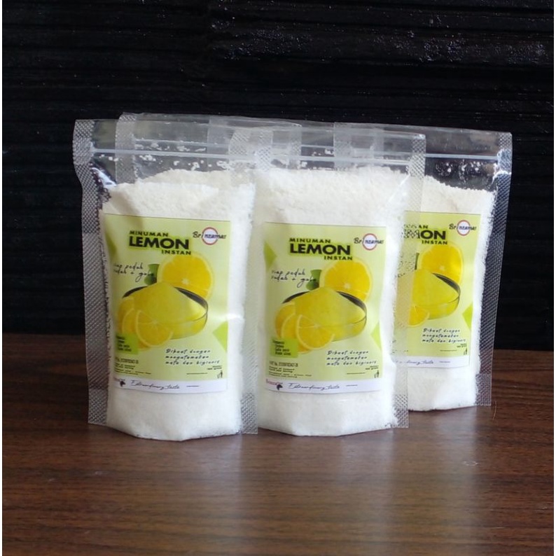 Minuman Lemon Instan 100 Gram/ Bubuk Lemon Instan/ Minuman Herbal Lemon Instan/ JSR Lemon