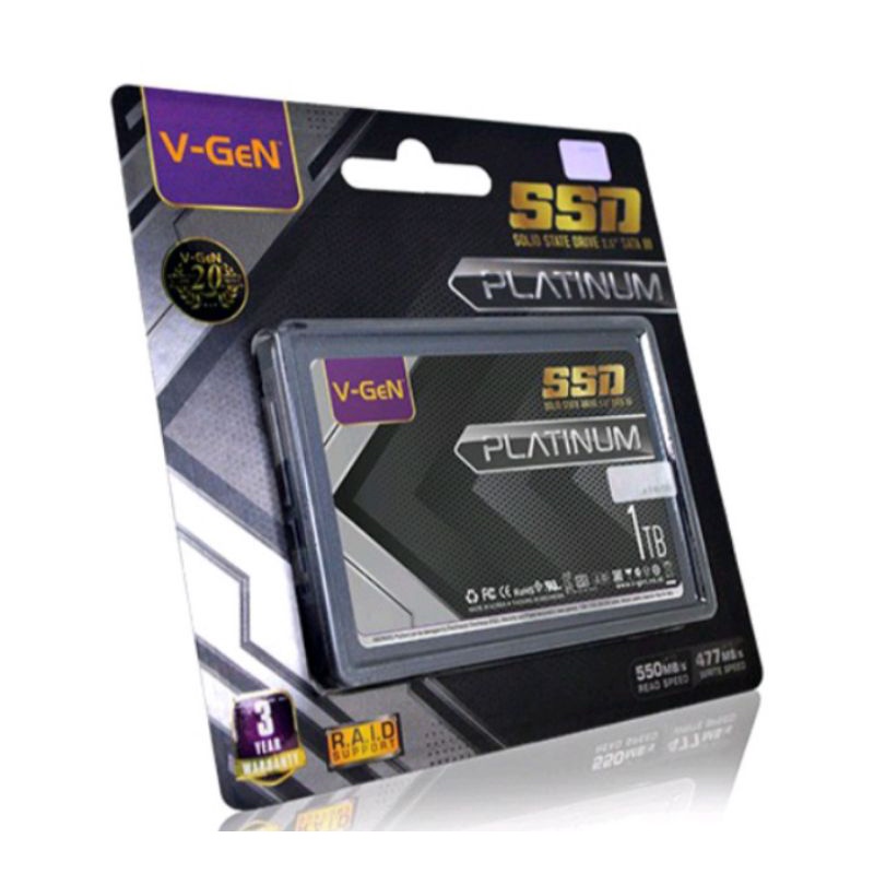 SSD VGeN 1TB SATA 2,5&quot; /  V-GeN SSD 960GB Sata 3 2,5&quot; Solid State Drive