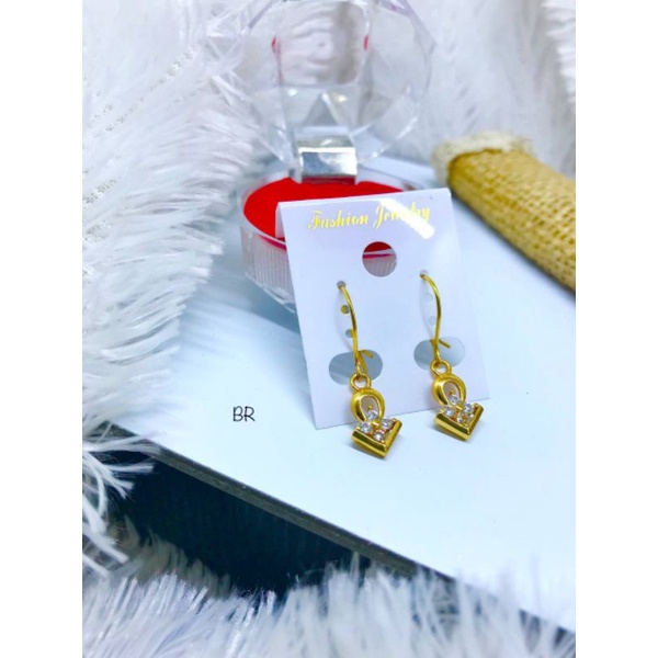 Anting cewek import lapis emas yaxiya 0903