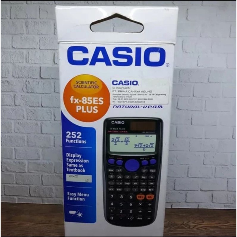 

CASIO KALKULATOR SCIENTIFIC FX 85 ES PLUS 1ST EDITION