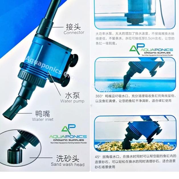 SOBO BO028 cleaner pump undergravel penyedot pembersih aquarium
