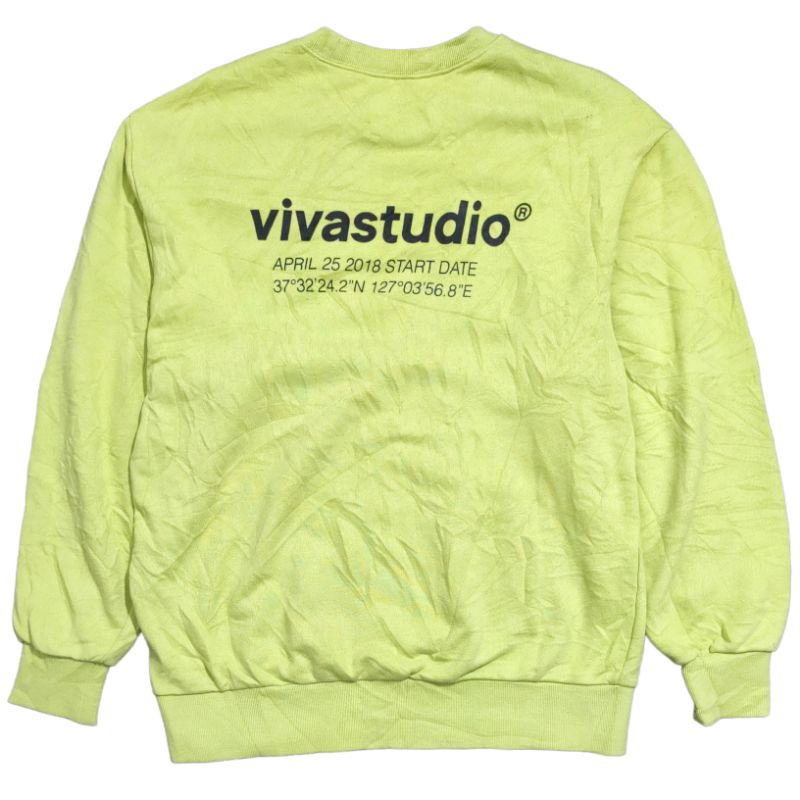 Crewneck Vivastudio Hijau stabilo second original