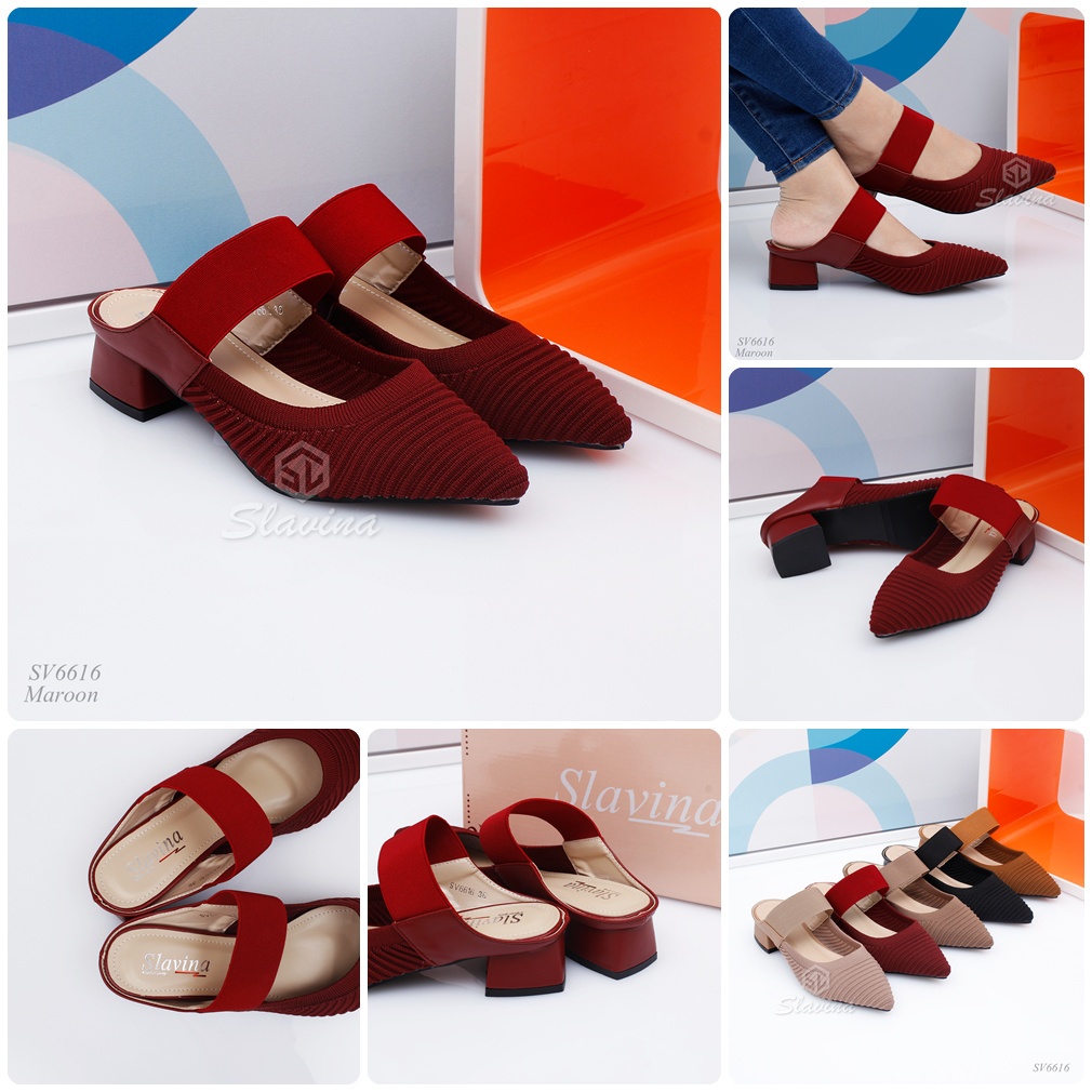 BIG SALE - Ivony Seivona - SV6616 Sepatu Slavina Heels Heel Series