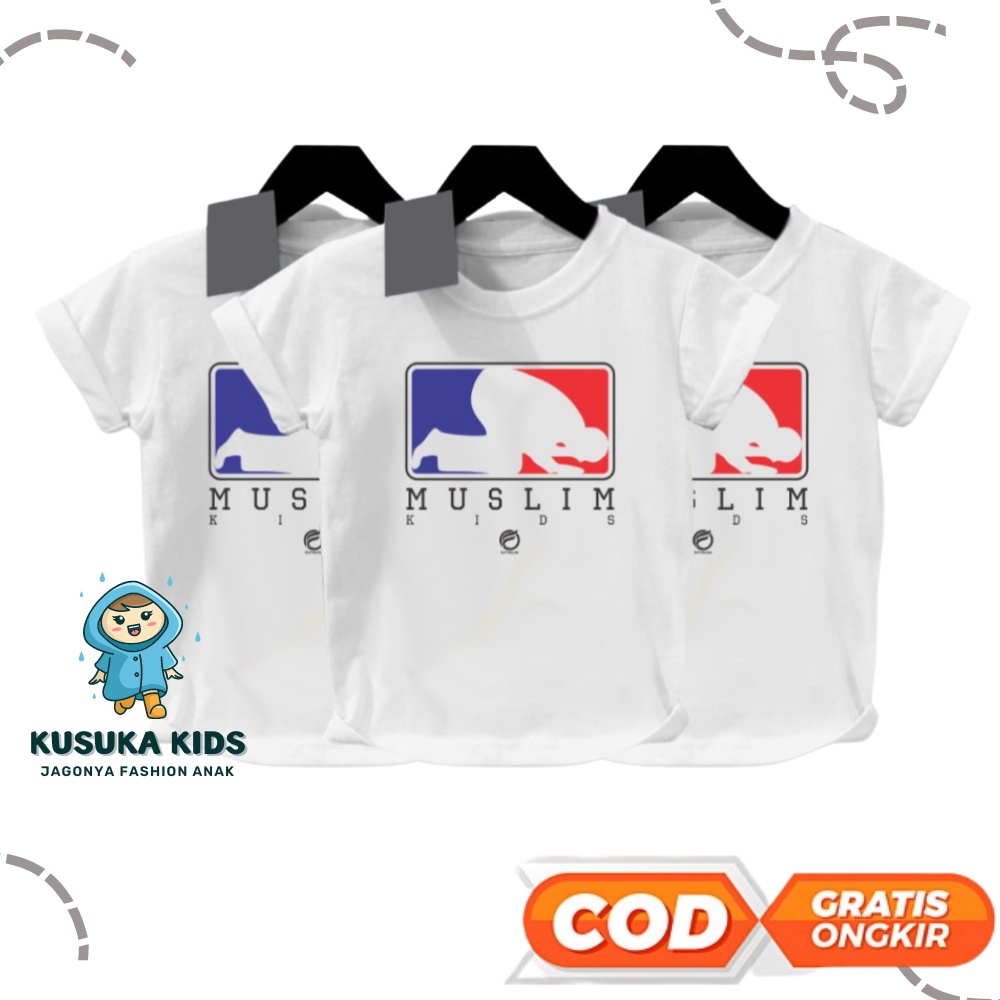 Baju Kaos Distro Islami Anak Laki Laki Perempuan Usia 1 - 12 Tahun Murah Eceran Grosir Anak Cowok Ce