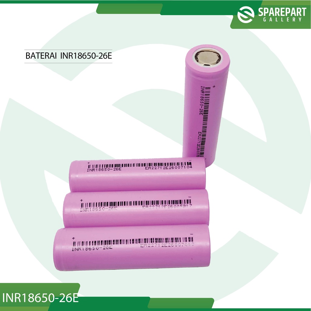 Baterai 18650 DMEGC INR18650-26E original 2600mah