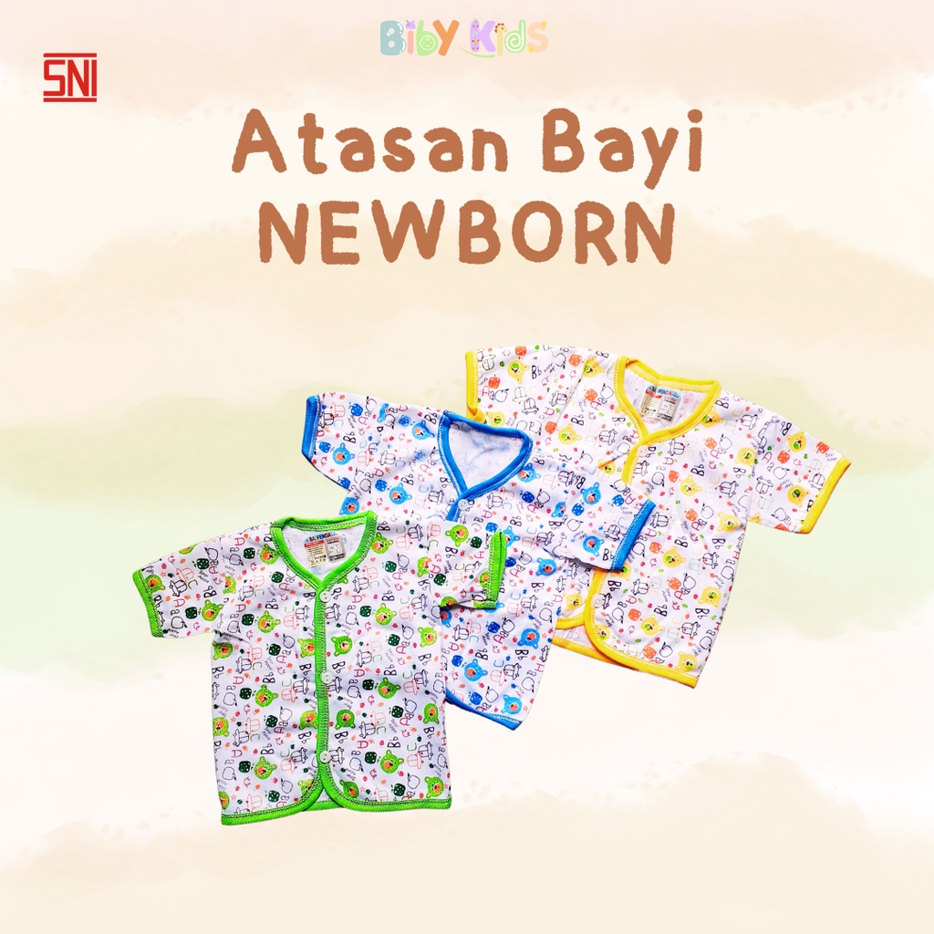 SNI Atasan Pendek Bayi Baru Lahir Laki Perempuan Murah Lucu Baju Baby Newborn Halus Lucu Peralatan