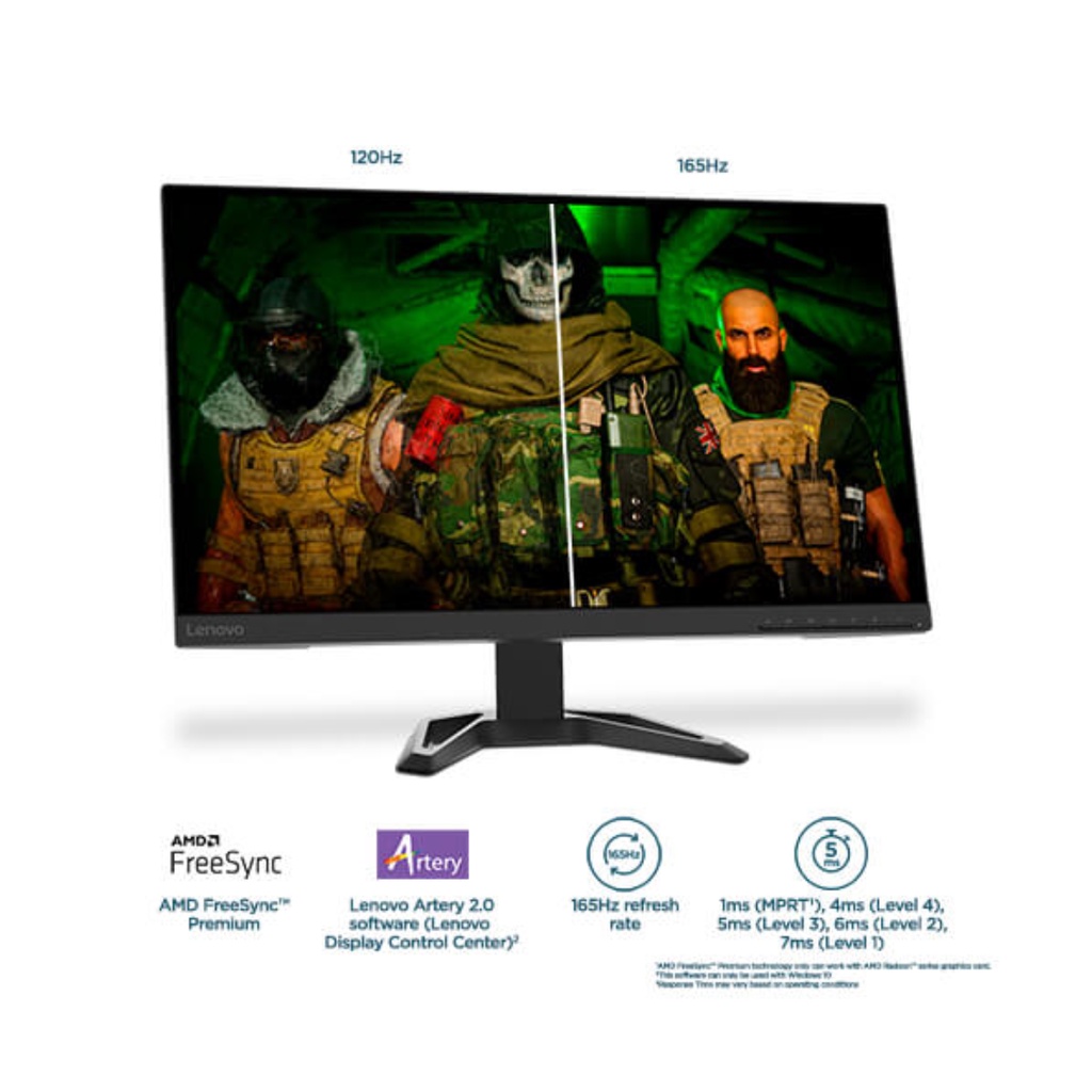 Monitor LED Lenovo G27q-30 27&quot; 1440p VA 165Hz HDMI DP Spk Heigh Adjust