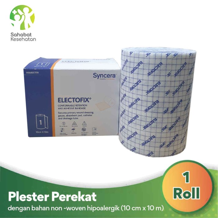 Jual ELECTOFIX 10CM X 10M PLESTER PEREKAT UNTUK KASSA KATETER LUKA