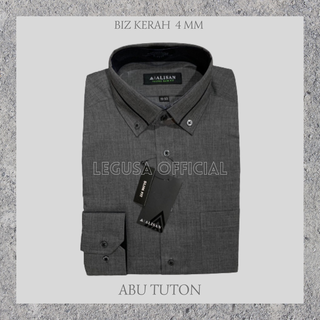 Kemeja Alisan Lengan Panjang Polos Spesial Slimfit / TWOTONE SERIES