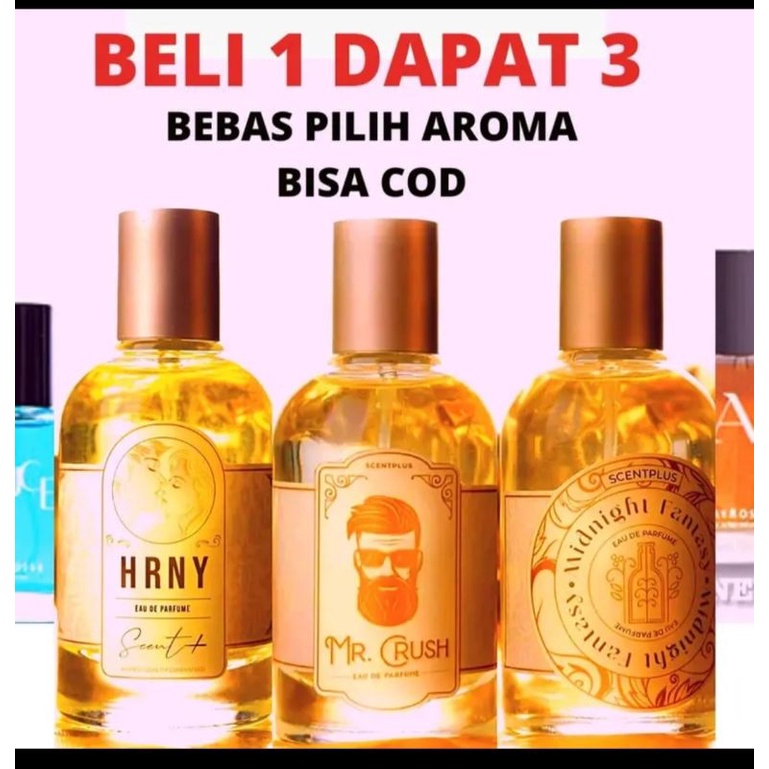 PROMO PAKET HEMAT  BELI 1 DAPAT 3 PARFUM HRNY / MR CRUSH / STAYCATION BEBAS PILIH VARIAN 30 ML