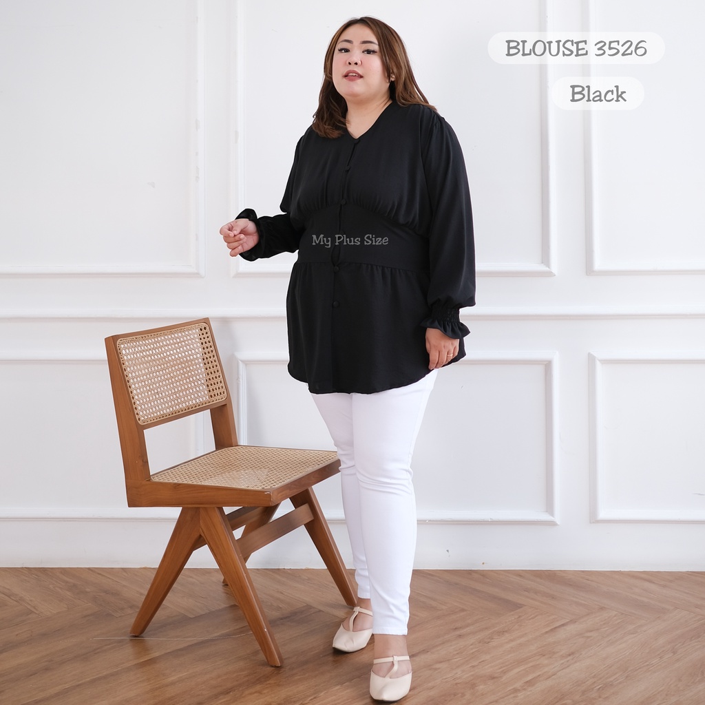 Blouse Wanita Super Jumbo 3526, Ld 125, 135 &amp; 150 cm