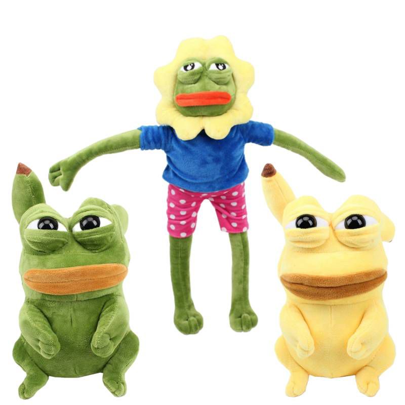 Cuddly 50cm Frog Pepe Sad Frog Mainan Mewah