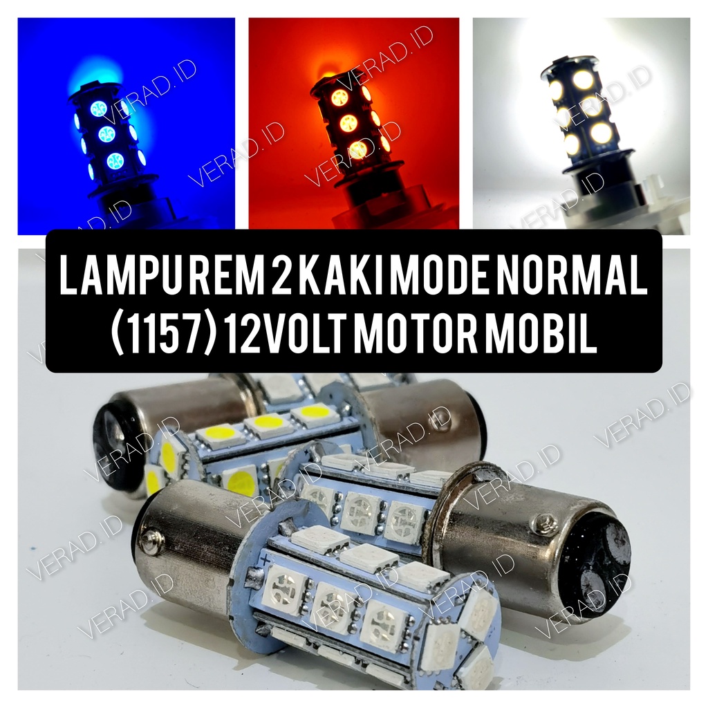 LAMPU REM BAYONET 18 MATA 2 KAKI 1157 STANDART 12 VOLT (HARGA PER BIJI) VARIASI MOBIL MOTOR