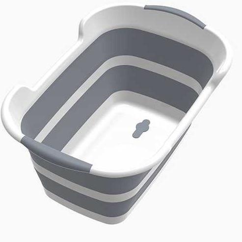 Bak Mandi Bayi Lipat Foldable Baby Bathtub 60 x 40CM 11L - With Drain Hole