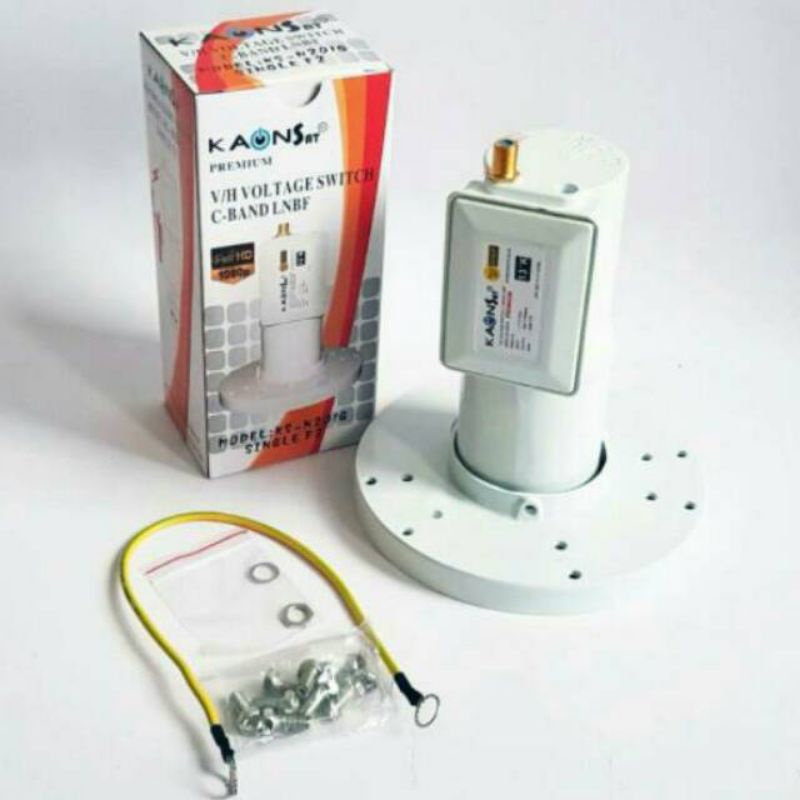 LNB C Band Kaonsat 13K Putih Premium Single Output