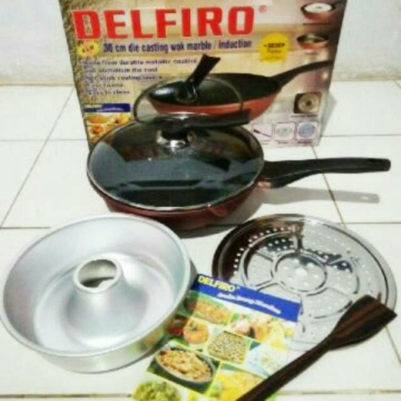 Wajan Wok Delfiro Wajan Serbaguna Delfiro Wok 30cm Oven Serbaguna
