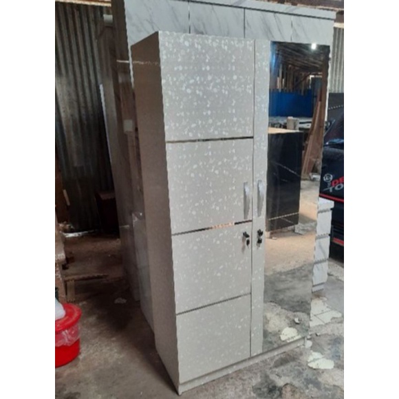 Lemari pakaian 2 pintu minimalis / lemari anak mininalis 2 pintu