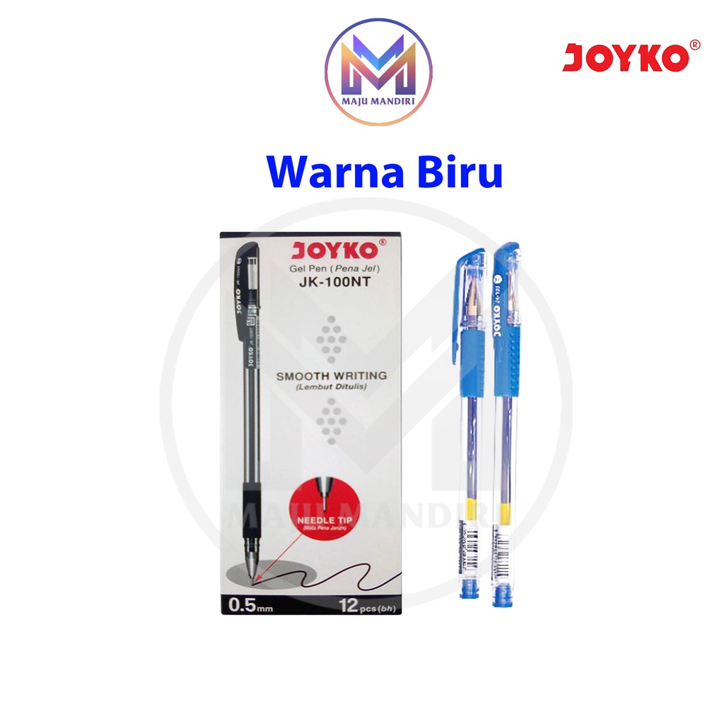 

mdn Pen Gel Joyko JK 100 - Pulpen JK100 NT / GelPen JK-100 0.5 mm Pen Cair