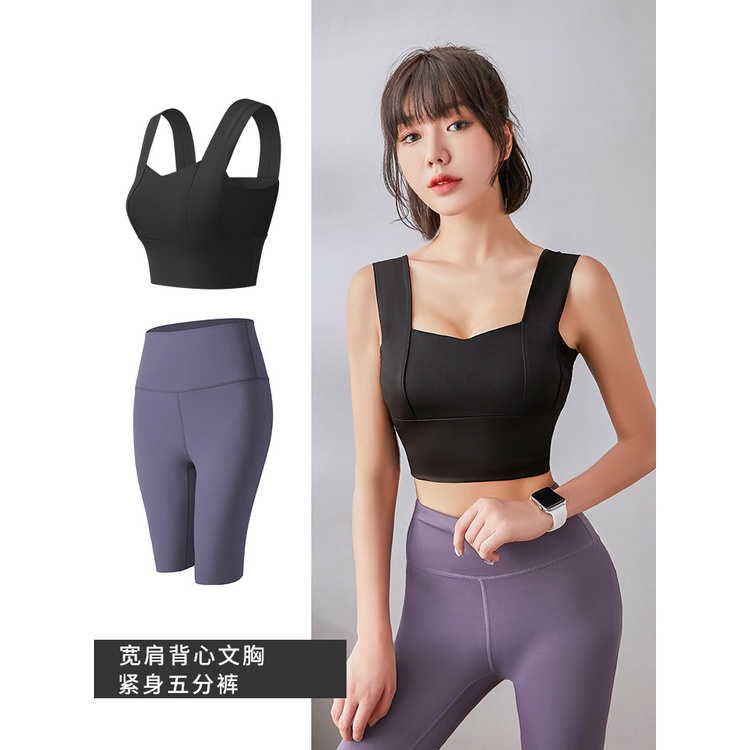 Set Baju Pakaian Yoga Wanita / Baju Celana Fitness Perempuan / Set Baju Olaharga Cewek / Baju Gym Wa
