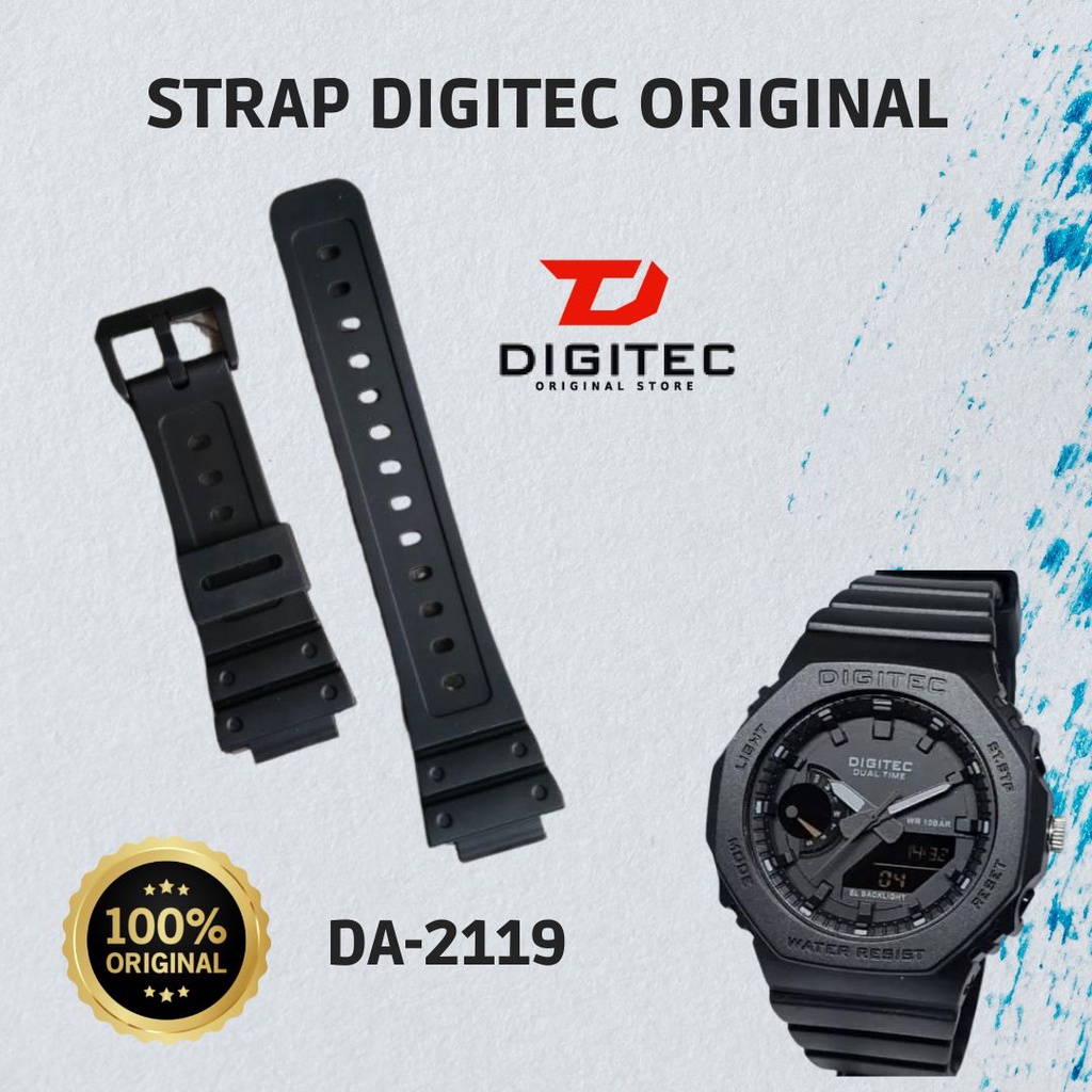 Strap Jam Tangan DIgitec Original DA-2119T / Tali Jam Tangan Digitec Original