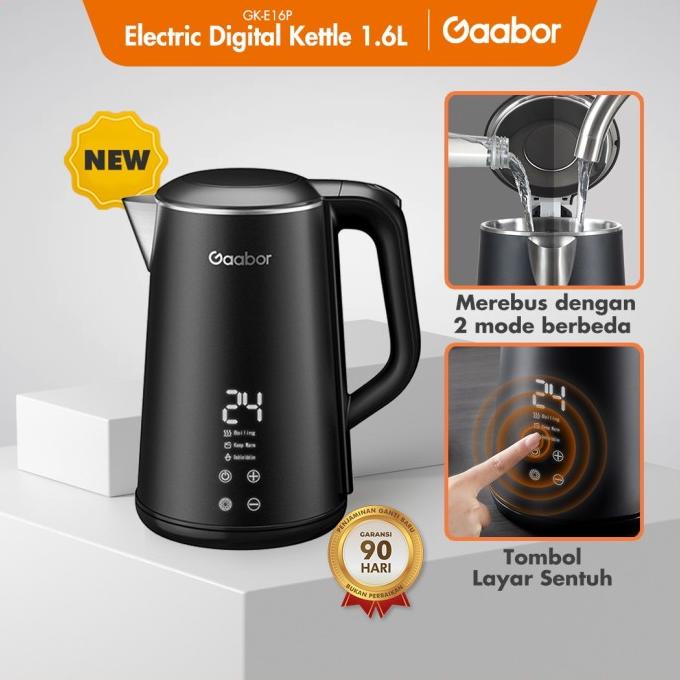 Gaabor Kettle Electric Pemanas Air 1.6 L Digital / GK-E16P