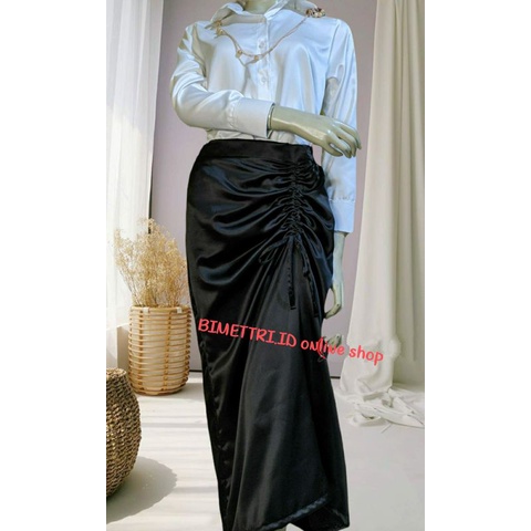 ROK SERUT / ROK SERUT SATIN SILK PREMIUM/ ROK KONDANGAN / ROK SERUT KOREAN STYLE