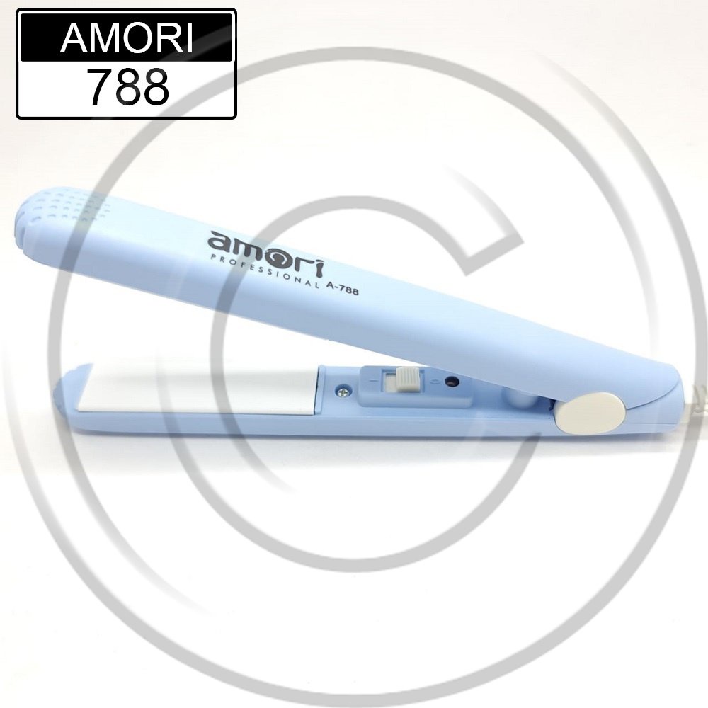 AMORI / A-788 / Catokan Rambut 2in1 Mini Plat Lurus Portable Travel Size / Straight dan Curly Hair - CO