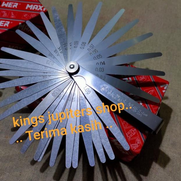 32 BLADES SETEL STEL KLEP MAXPOWER FULLER PULER FEELER THICKNESS GAUGE