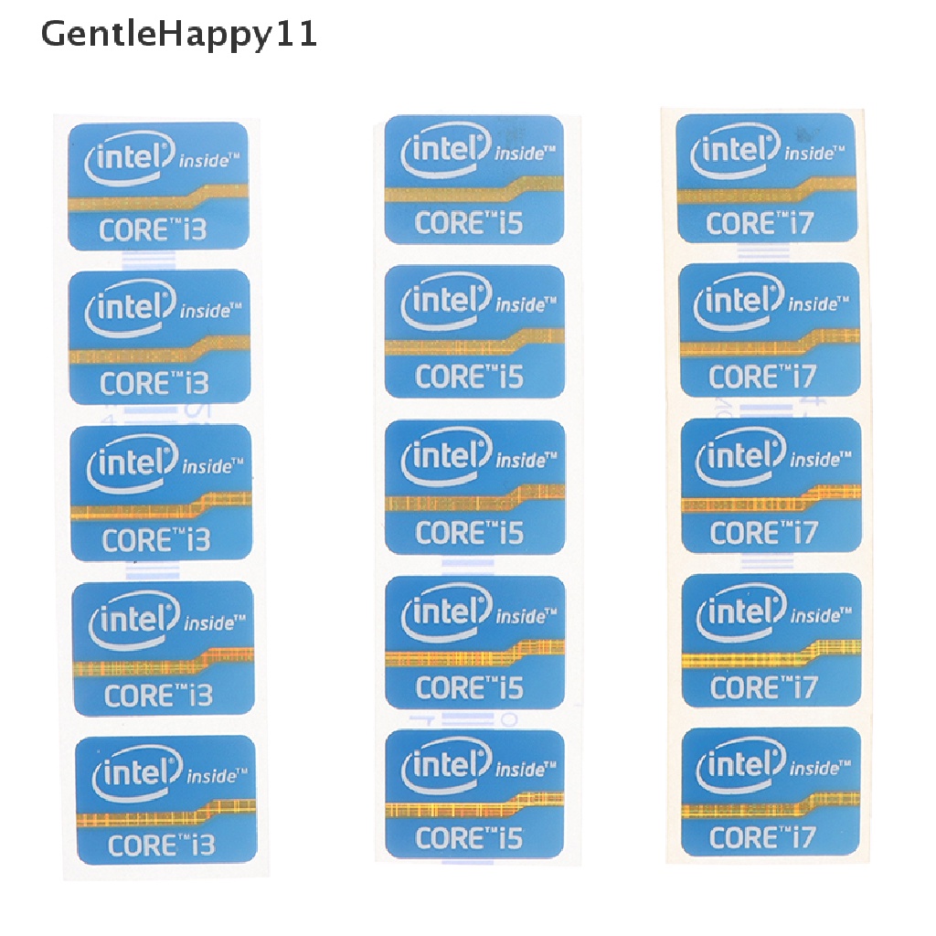 Stiker Label Pewangi Ultrabook GentleHappy Stiker Logo Laptop Intel Core i3 i5 i7 id