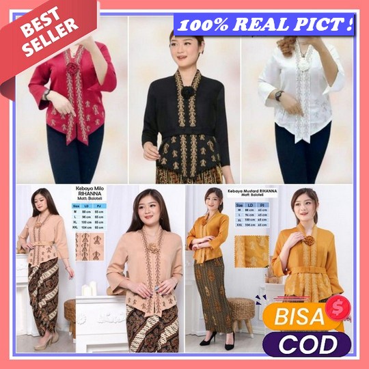 Kebaya Modern Wisuda Tunangan Lamaran Couple Murah Remaja Seragam Seragaman Sarimbit Allsize- Aleena