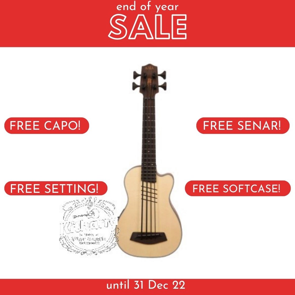 Kala UBASS-SSMHG-C-HH-FS Hutch Hutchinson Signature U-Bass w/Bag