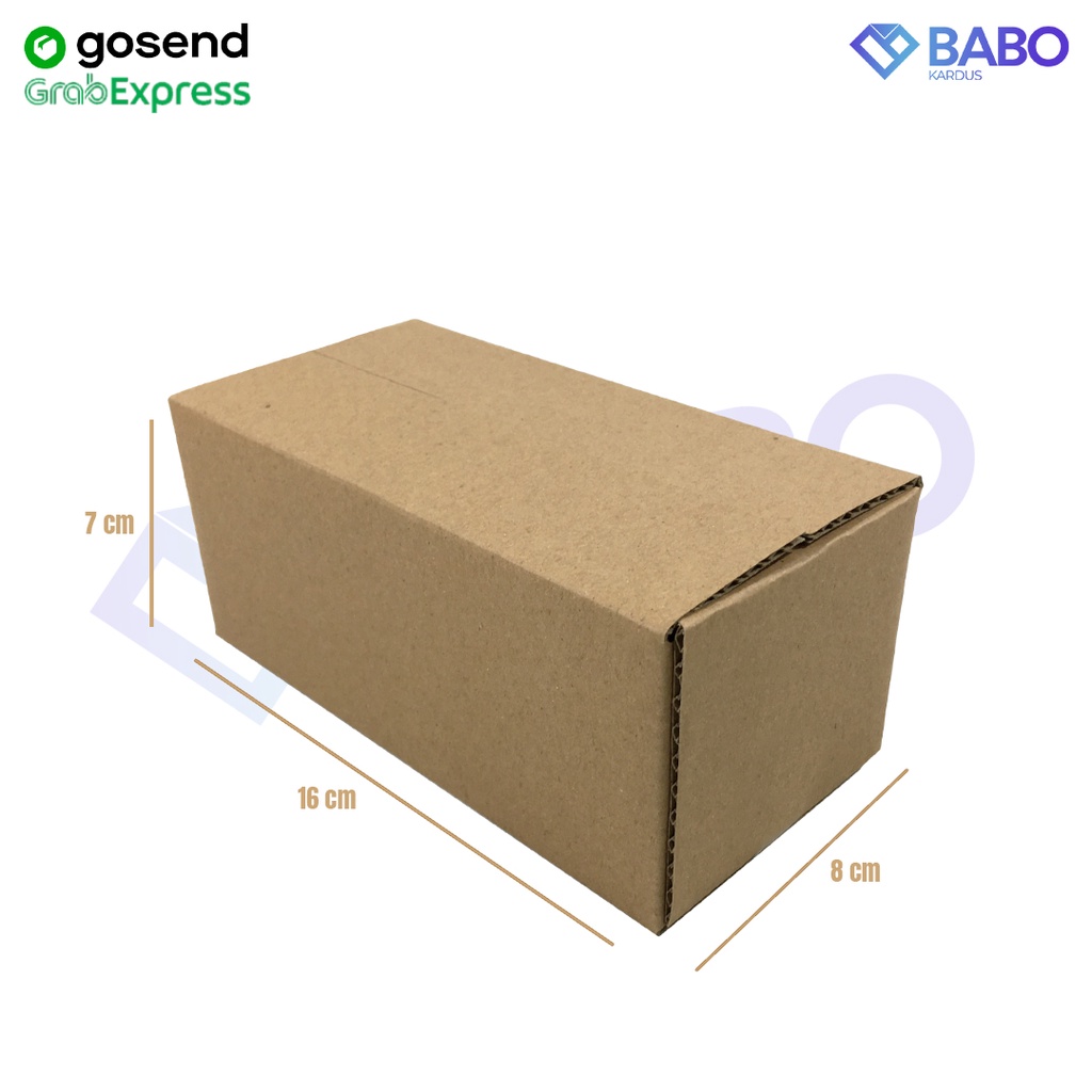 

KARDUS|KOTAK|KARTON|PACKAGING 16x8x7 cm MURAH (Kardus 16 x 8 x 7 cm)
