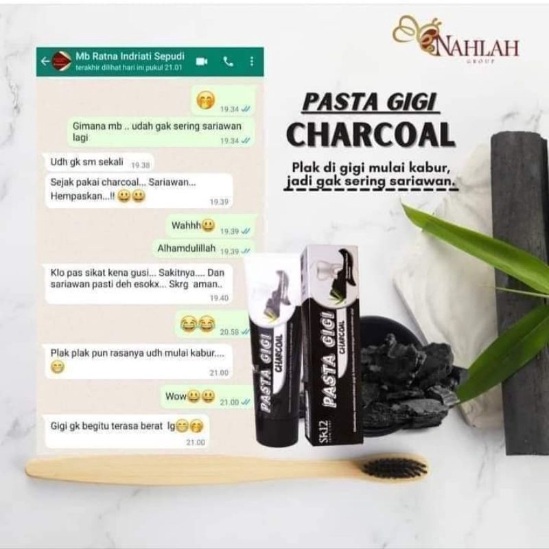 pasta gigi charcoal,gigi putih cerah