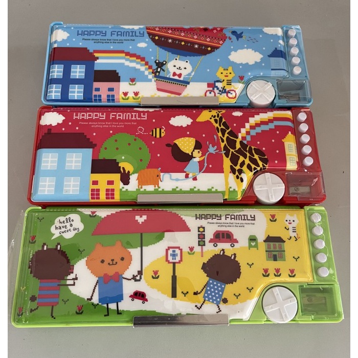 

Pencil case magnet motif happy family satuan RATU.OS25