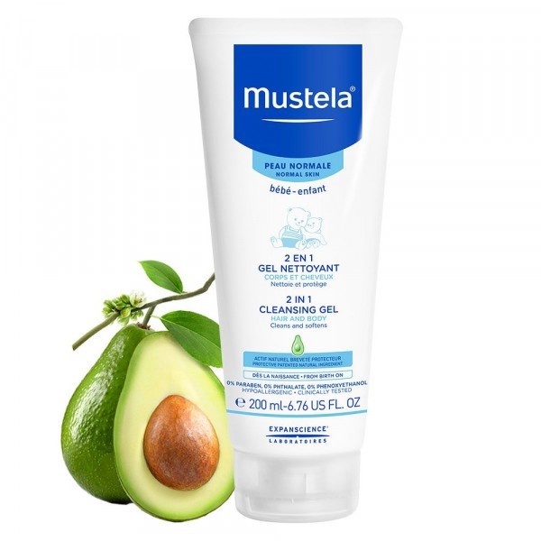 Mustela Bebe Cleansing Gel 2 in 1 Hair and Body - 200ml