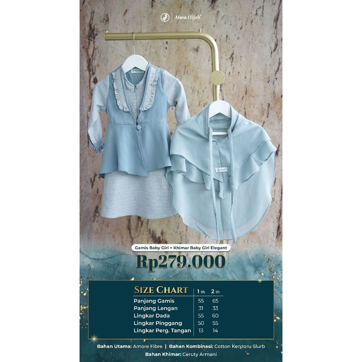 Gamis Baby Girl Fashion Muslim Sarimbit Elegant for Rayya Alwa Hijab Best Seller 2023