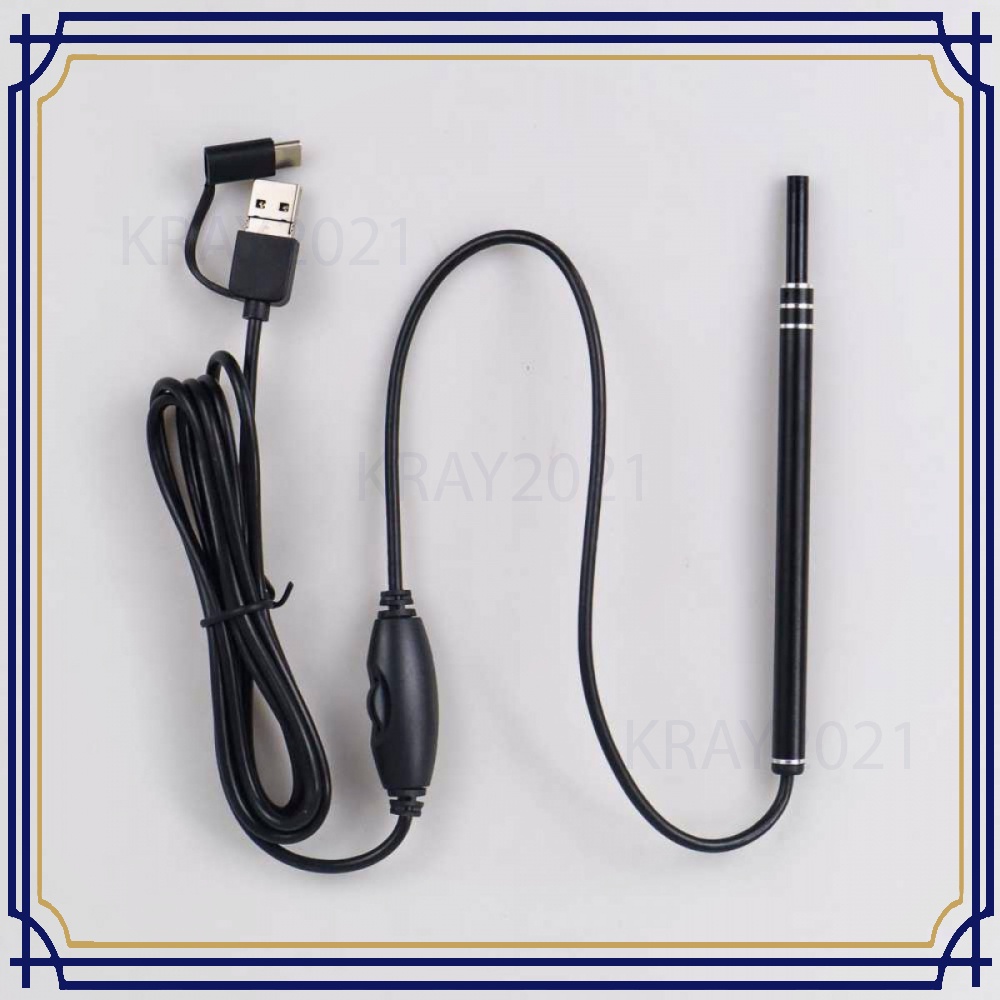 TaffOmicron 3 in 1 Kamera Endoscope HD Visual USB Earpick 6LED - JC-7MM