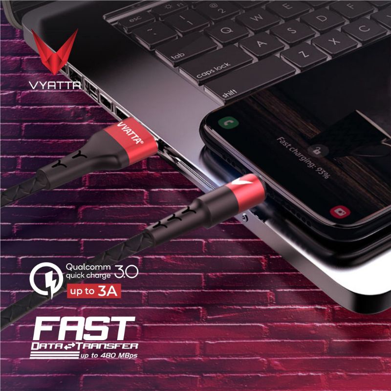 VYATTA BULLET X Kabel Data Type-C Micro Lightning Fast Charge