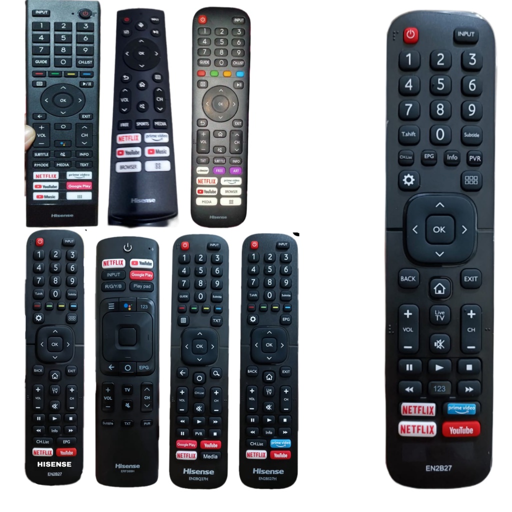 REMOTE TV LED HISENSE REMOTE SMART TV HISENSE EN2B27 MULTI UNIVERSAL JUNDA 1401 SEPERTI ORIGINAL