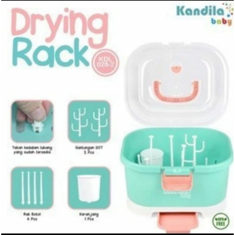 KANDILA KDL028-2 Baby Bottle Drying Rak Small-Rak Pengering Botol