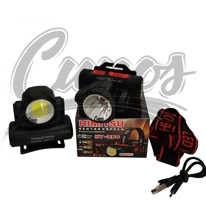 Senter Camping Senter Kepala Led & Cob Himitsu Hy-25C