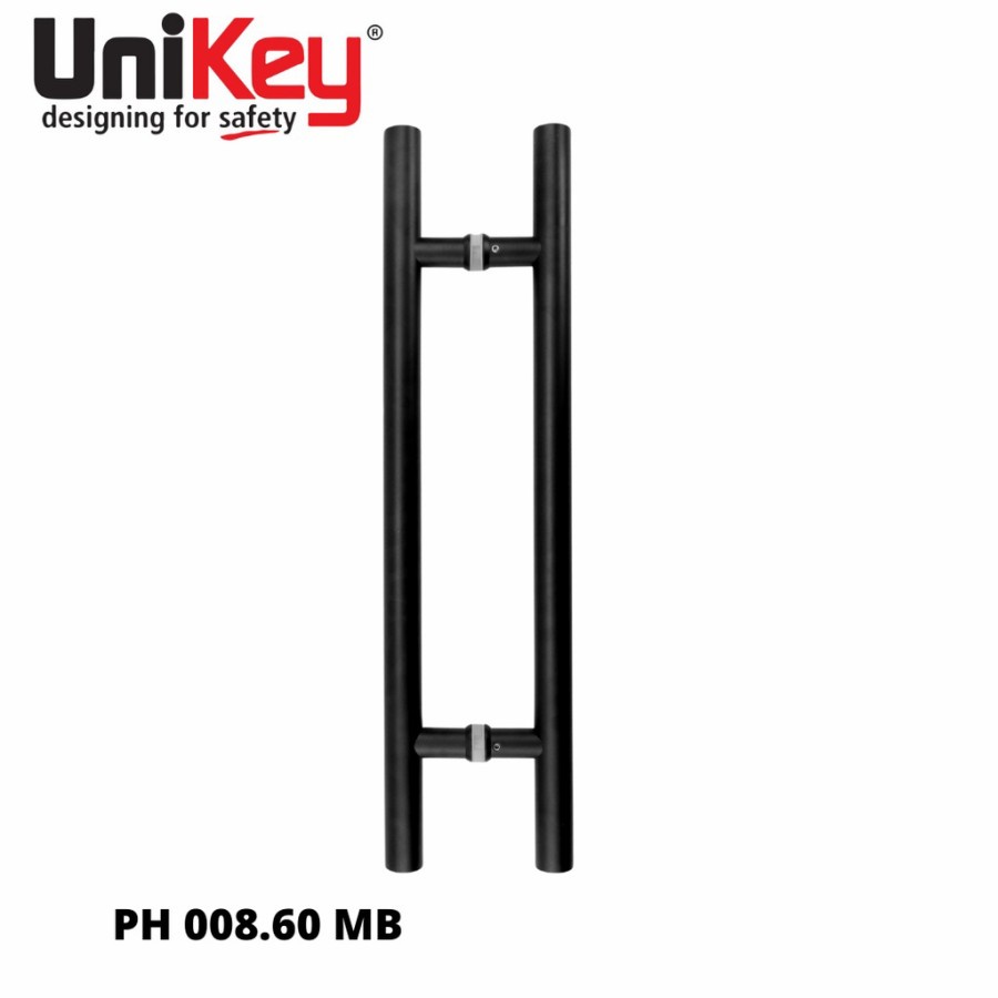 PULL HANDLE 32X600 HITAM PH 008.60 MATT BLACK UNIKEY HANDLE PINTU UNIKEY HITAM 60CM HANDLE PINTU 60C