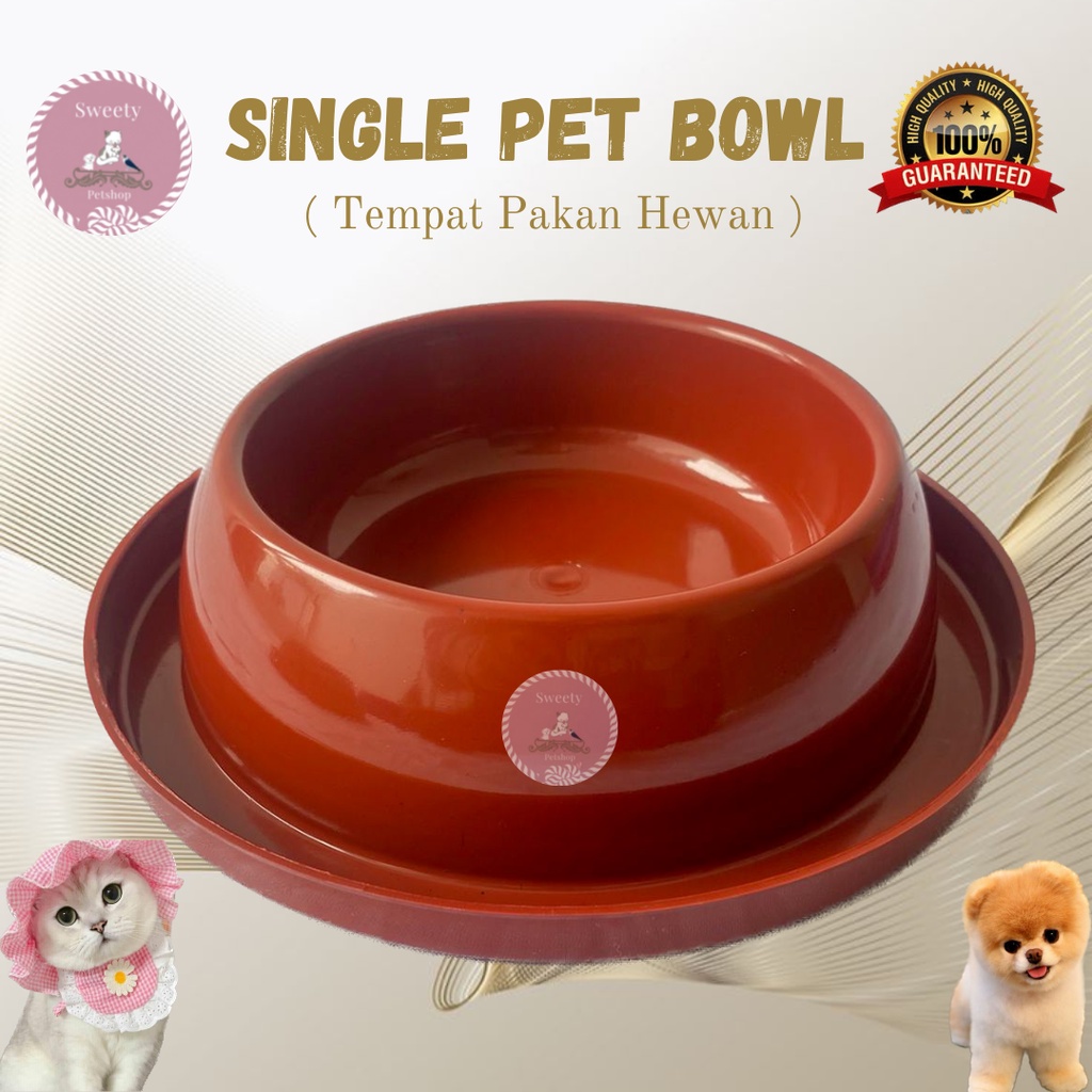 TEMPAT MAKAN KUCING ANJING SINGLE PET BOWL ANTI SEMUT