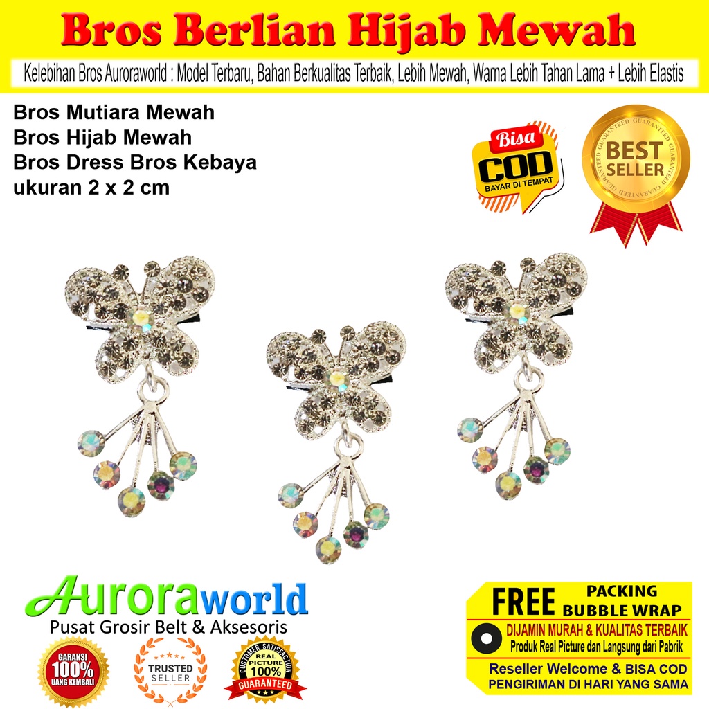 Bros untuk hijab , bros kemeja , bros dress