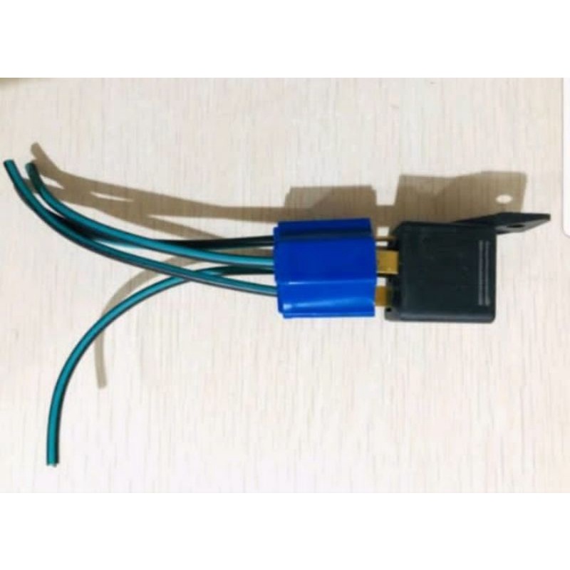 Soket+Fiting Relay Klakson Plus Lampu Bosch Kaki 4 Kabel Besar Hitam Kualitas Terbaik