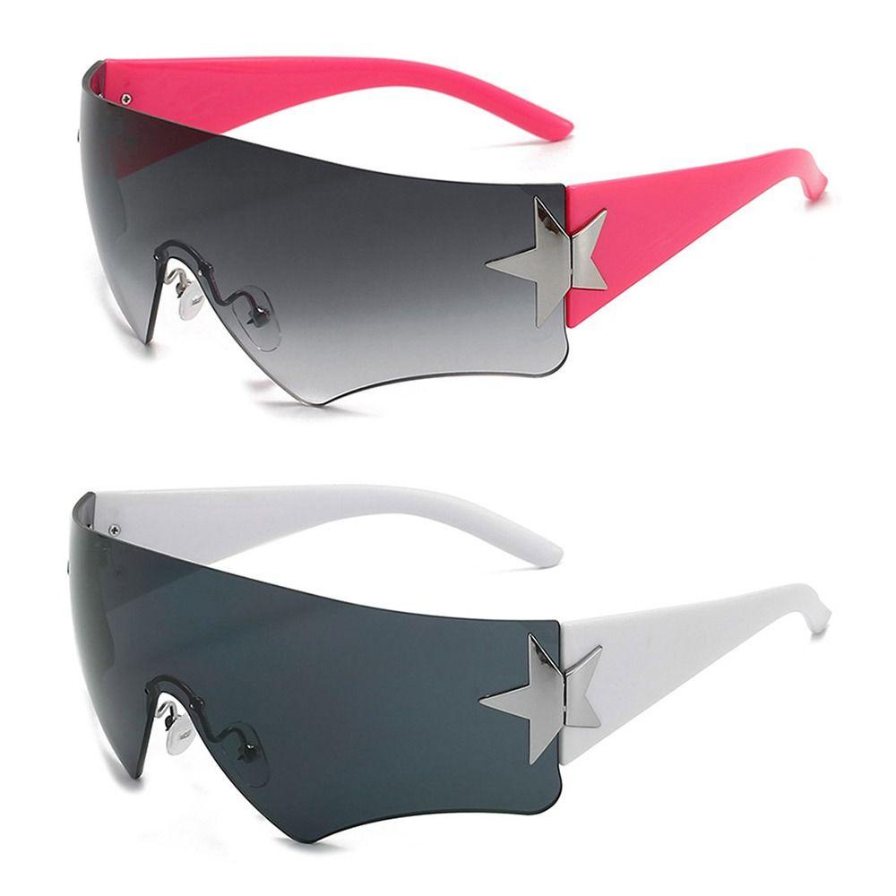 Lily Y2K Kacamata Wanita Pria Trendy 2000an Punk Goggle Eyewear Lilit