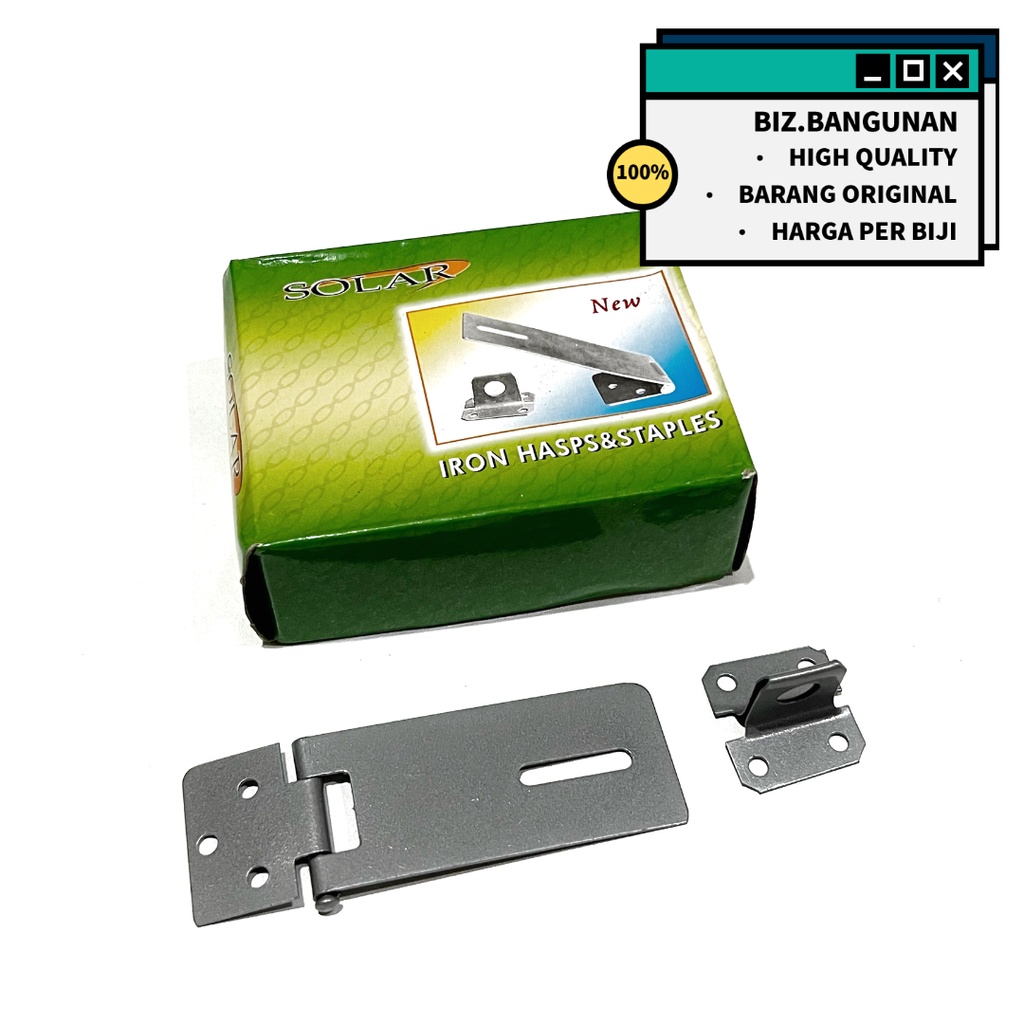 OVERVAL PLAT 3&quot; INCH - OVERPAL GRENDEL TEMPAT CANTOLAN GEMBOK PINTU